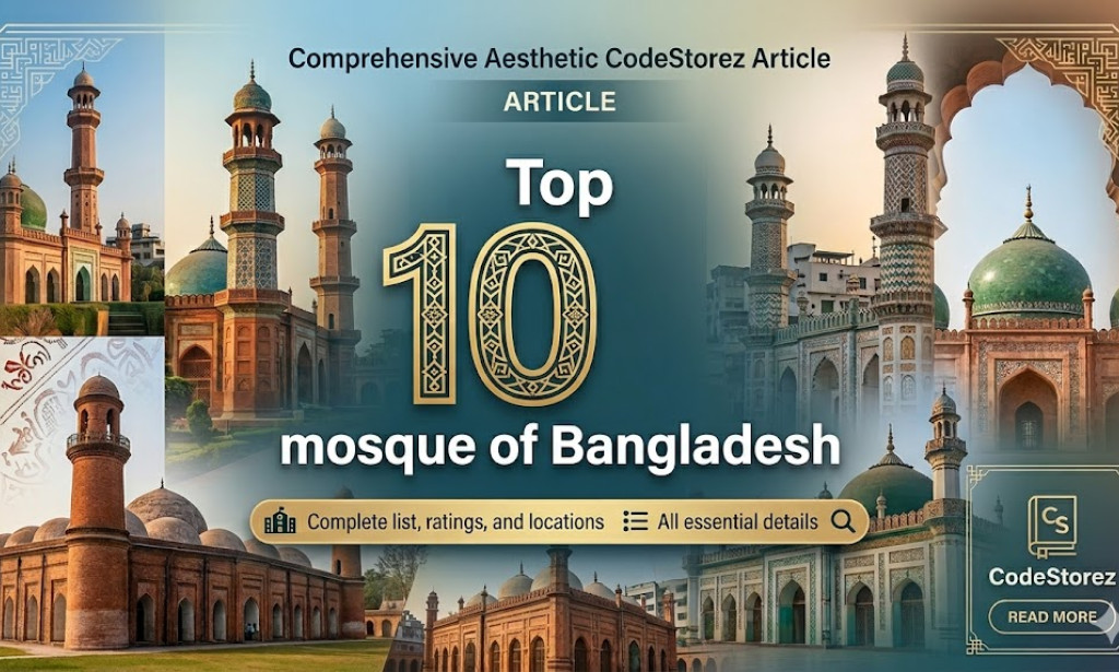 Top 10 Most Beautiful and Historic Mosques in Bangladesh