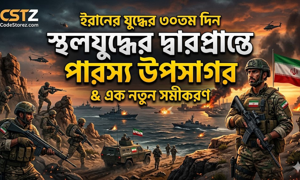 ইরানের যুদ্ধের ৩০তম দিন: স্থলযুদ্ধের দ্বারপ্রান্তে পারস্য উপসাগর ও এক নতুন সমীকরণ