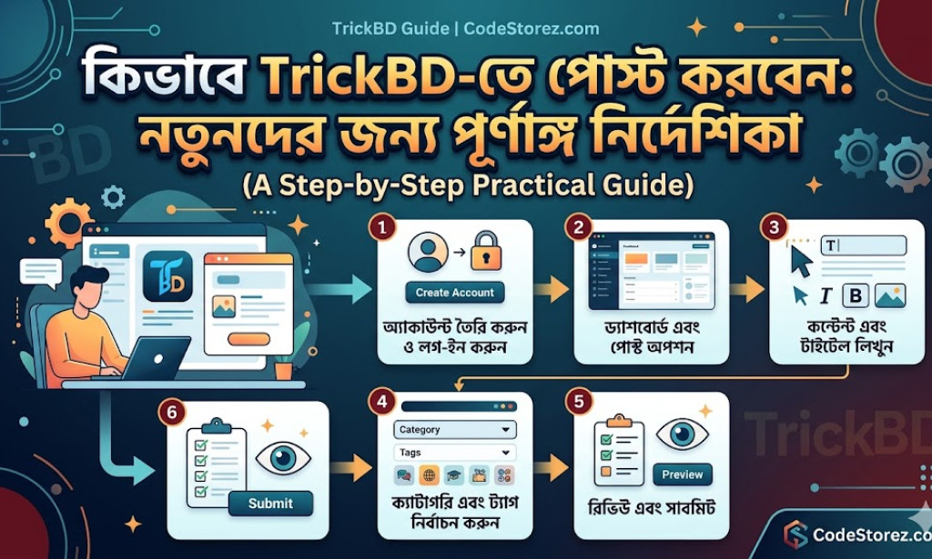 কিভাবে TrickBD-তে পোস্ট করবেন: নতুনদের জন্য পূর্ণাঙ্গ নির্দেশিকা