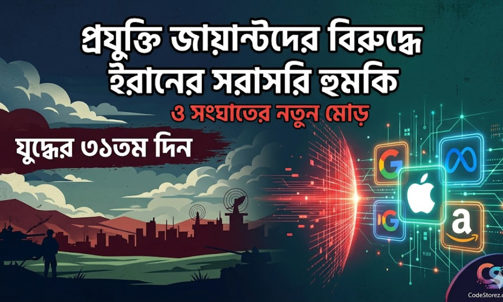 যুদ্ধের ৩১তম দিন: প্রযুক্তি জায়ান্টদের বিরুদ্ধে ইরানের সরাসরি হুমকি ও সংঘাতের নতুন মোড়