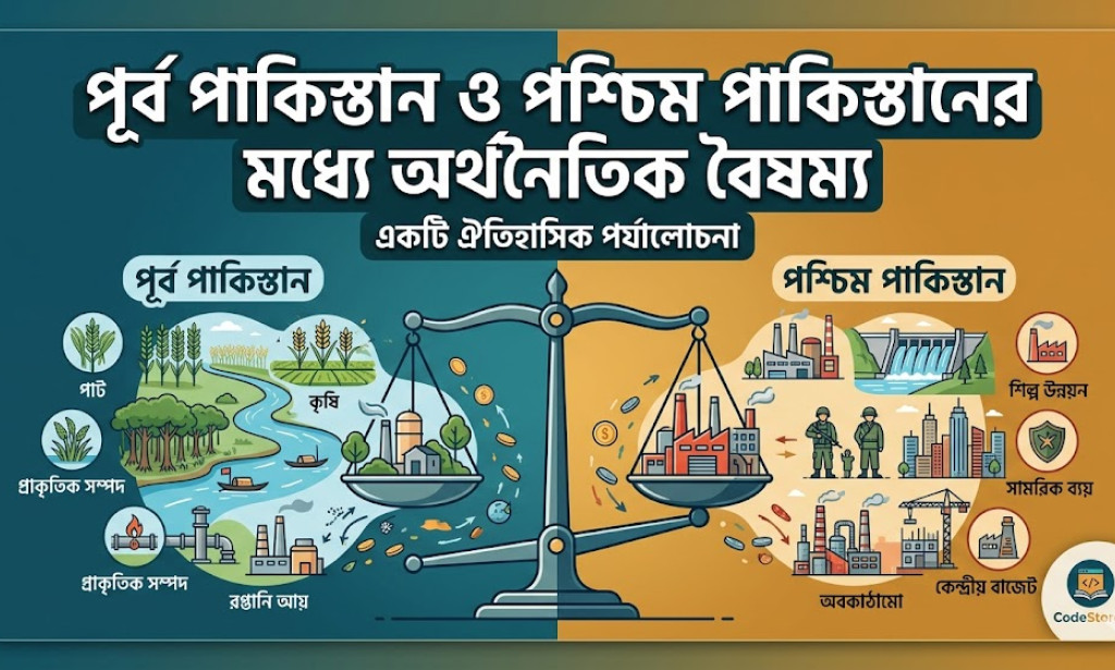 পূর্ব ও পশ্চিম পাকিস্তানের অর্থনৈতিক বৈষম্য: একটি ঐতিহাসিক বিশ্লেষণ