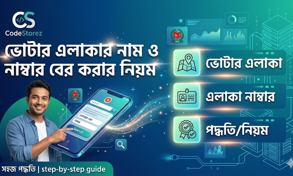 ভোটার এলাকার নাম ও নাম্বার বের করার নিয়ম