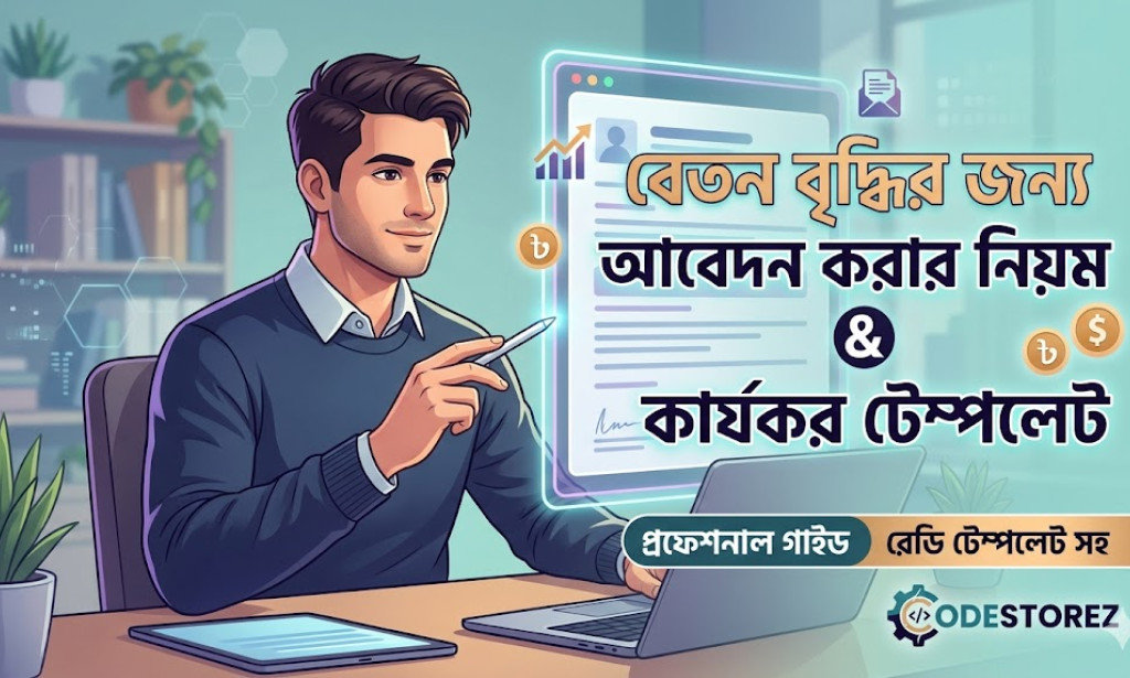 বেতন বৃদ্ধির জন্য আবেদন করার নিয়ম ও কার্যকর টেম্পলেট