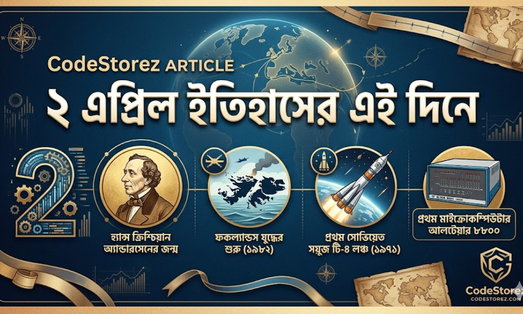 ২ এপ্রিল ইতিহাসের এই দিনে