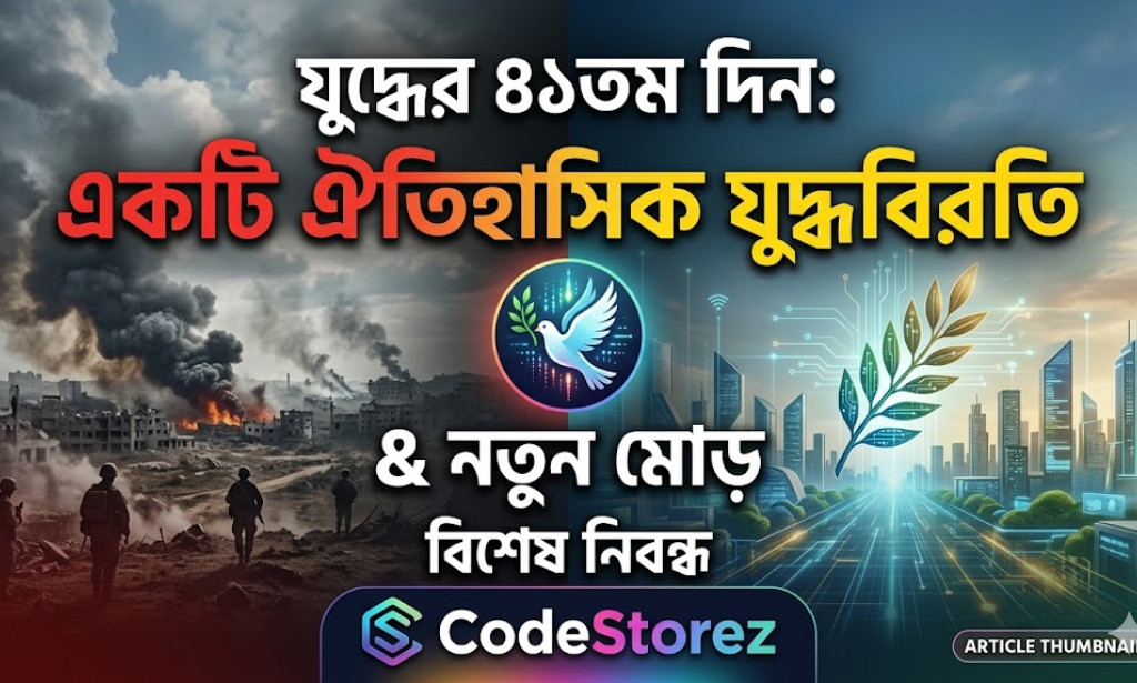 যুদ্ধের ৪১তম দিন: একটি ঐতিহাসিক যুদ্ধবিরতি ও নতুন মোড়
