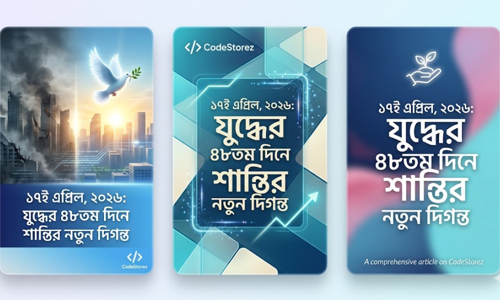 ১৭ই এপ্রিল, ২০২৬: যুদ্ধের ৪৮তম দিনে শান্তির নতুন দিগন্ত