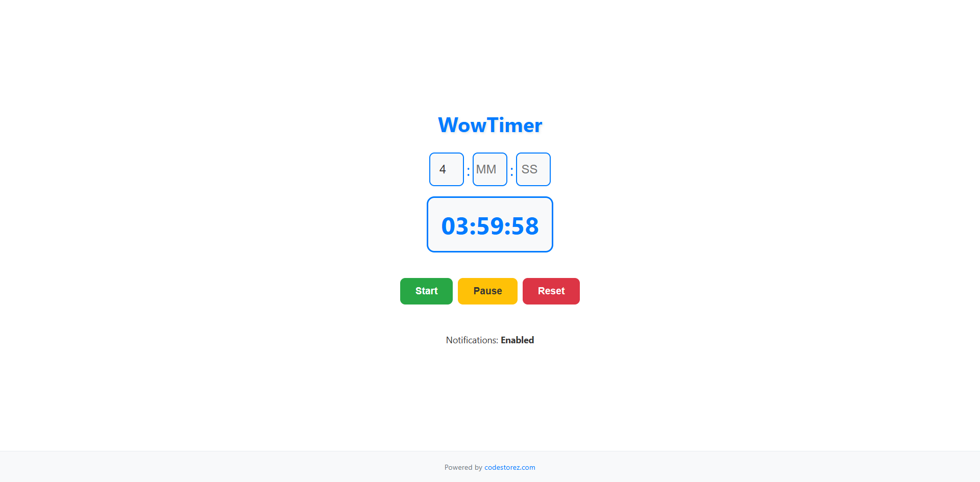 Wow Timer Screenshot 1