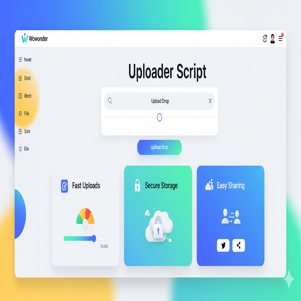 Wowonder File Uploader Screenshot 1