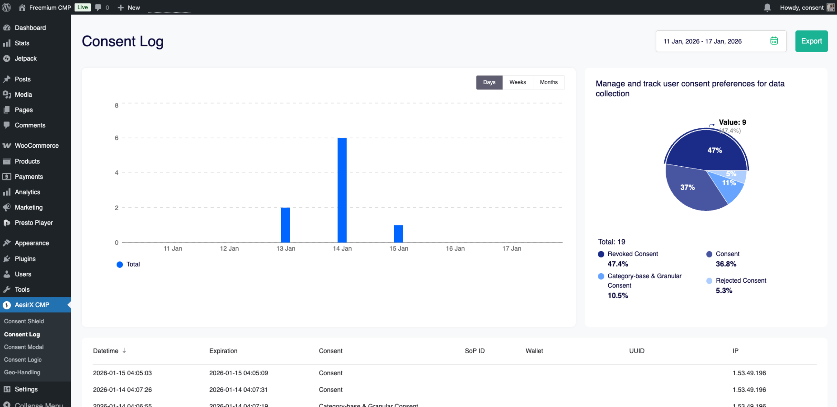 AesirX Consent Screenshot 2
