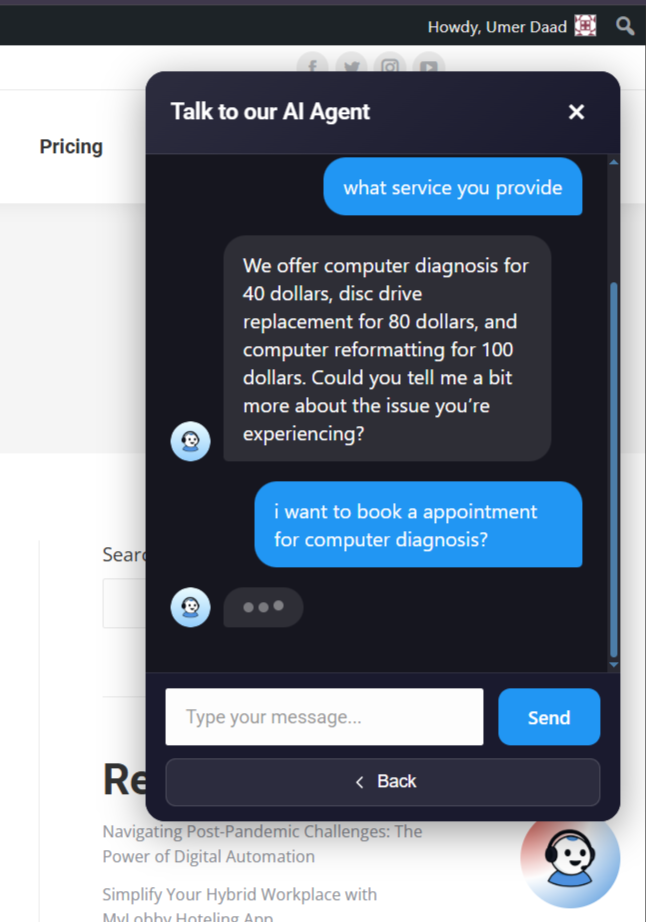 Call Agent AI – Voice & Chat Assistant Screenshot 3