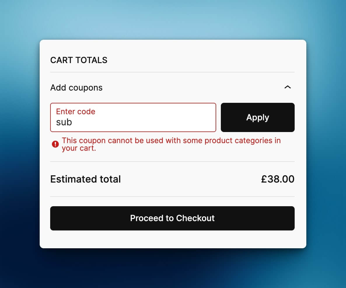 Category Children Coupons for WooCommerce Screenshot 3