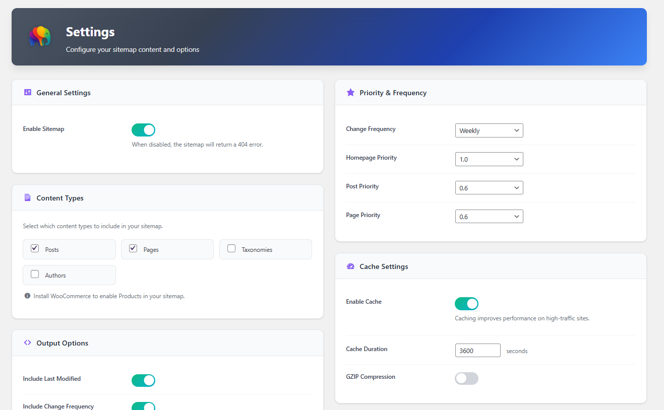 Developer Sitemap Screenshot 2