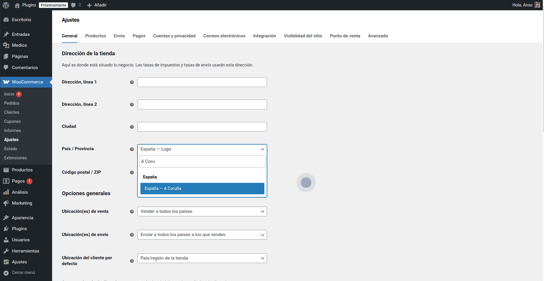 Fix Spanish Province Names for WooCommerce Screenshot 1