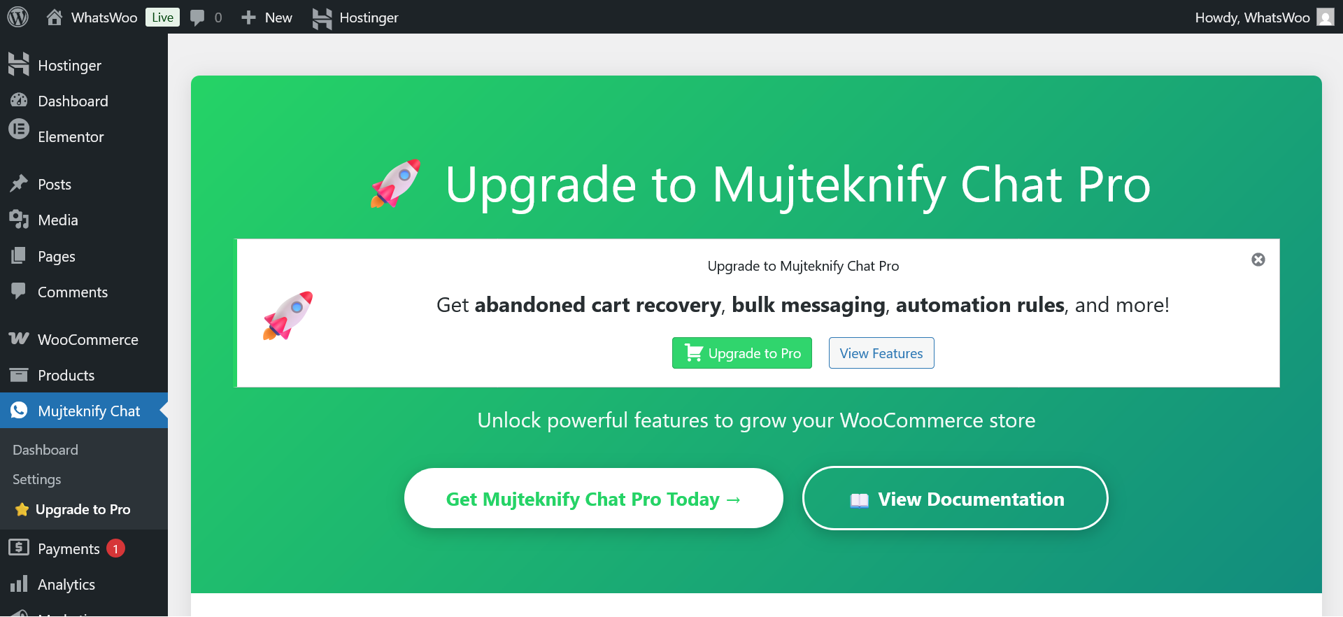 Mujteknify Chat for WooCommerce Screenshot 4