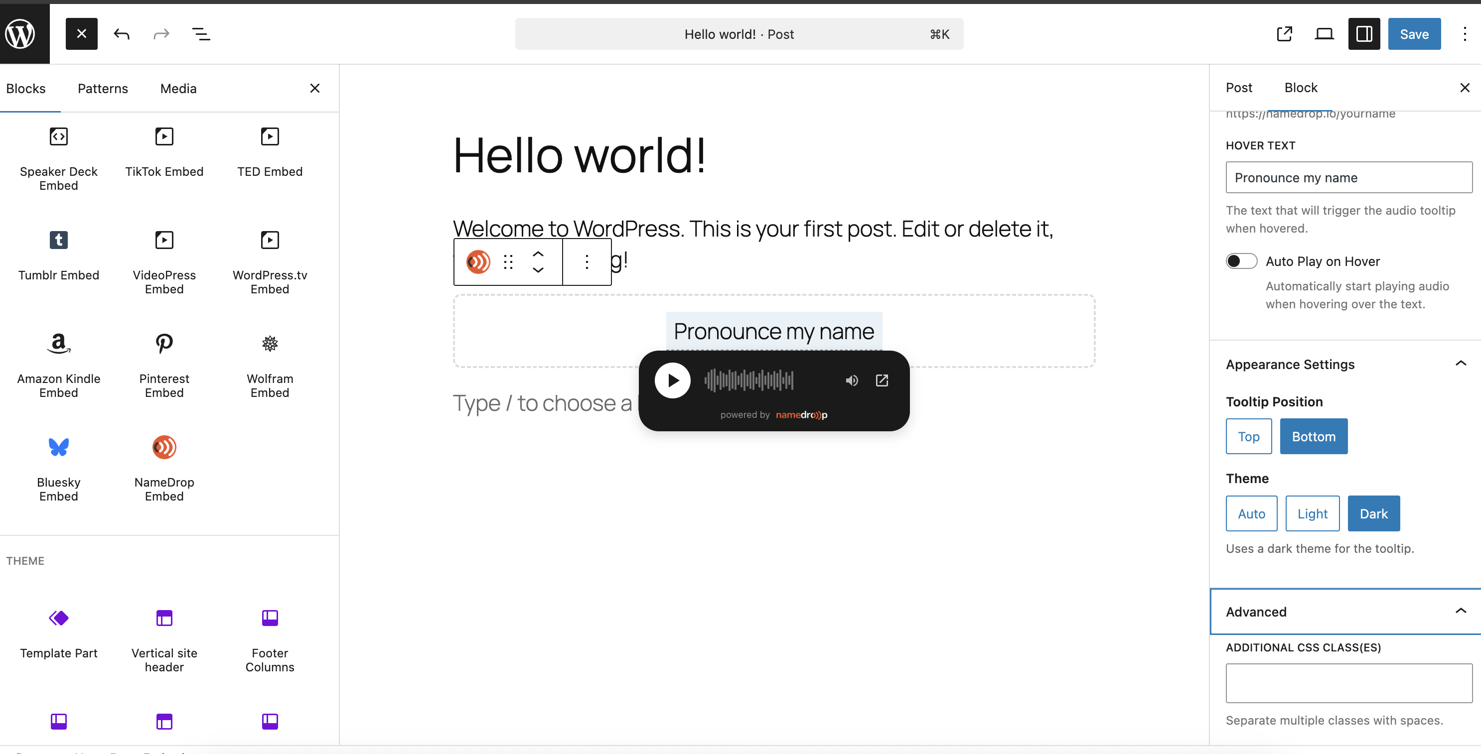 NameDrop – A Name Pronunciation Service Screenshot 2