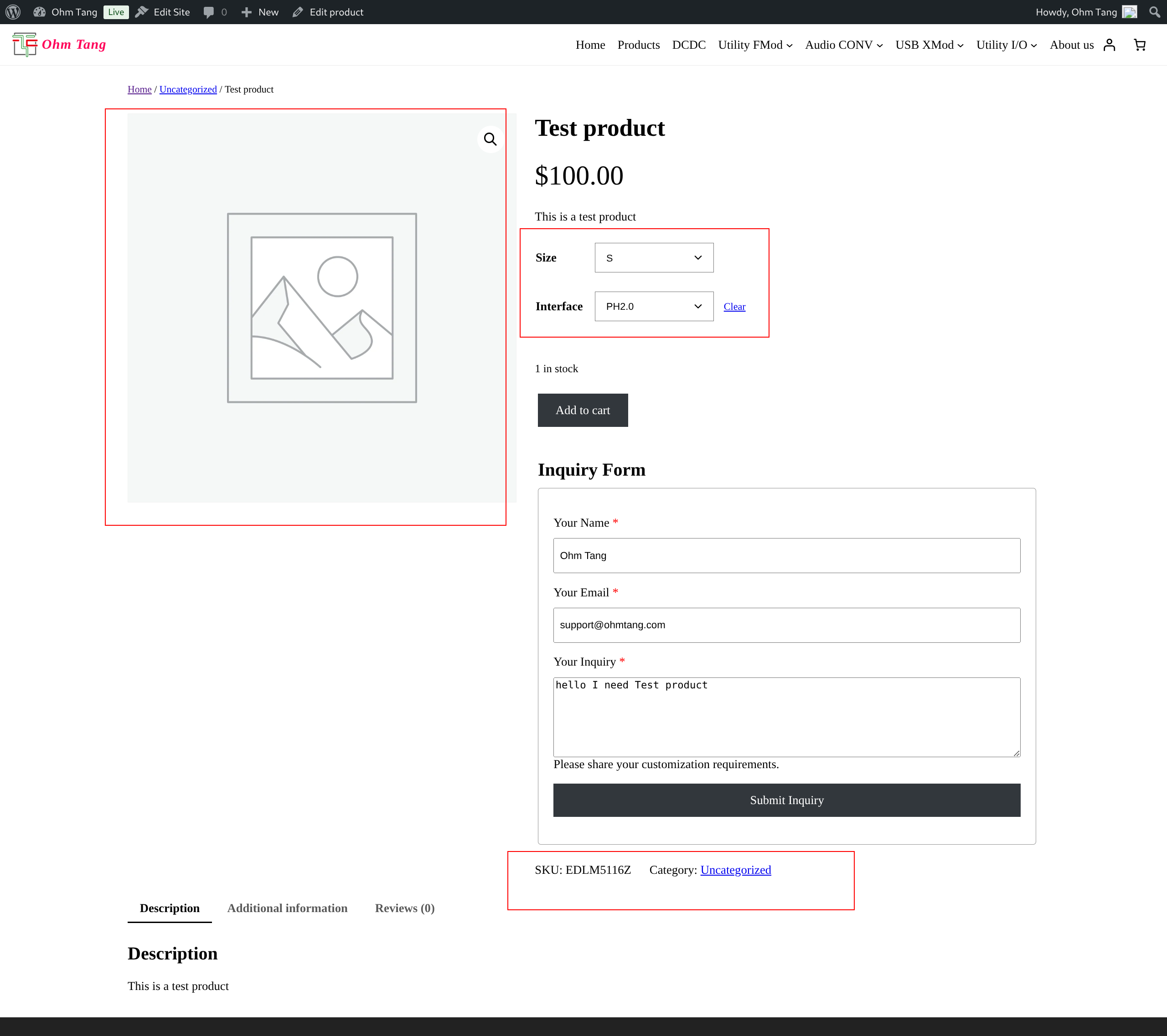 OhmTang RFQ Screenshot 1