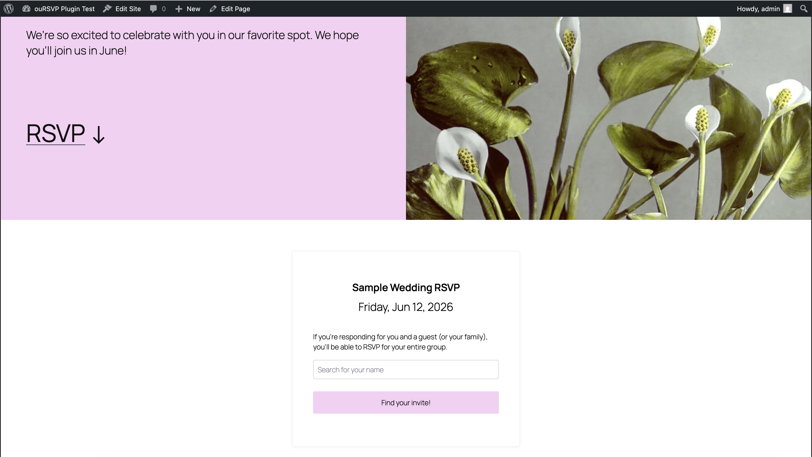 ouRSVP – Event RSVP Forms Screenshot 2