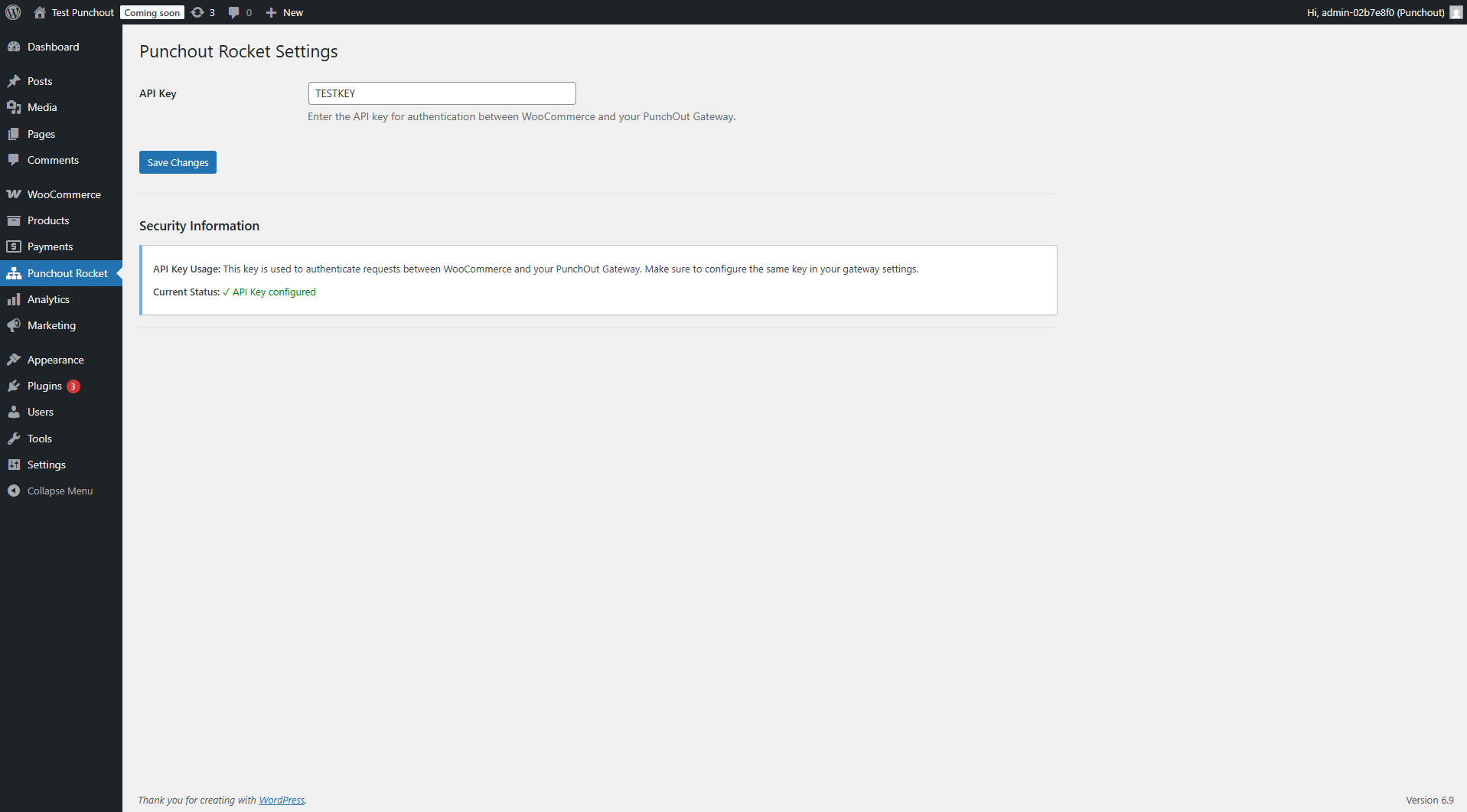 PunchOut Rocket – CXML and OCI eProcurement integration Screenshot 2