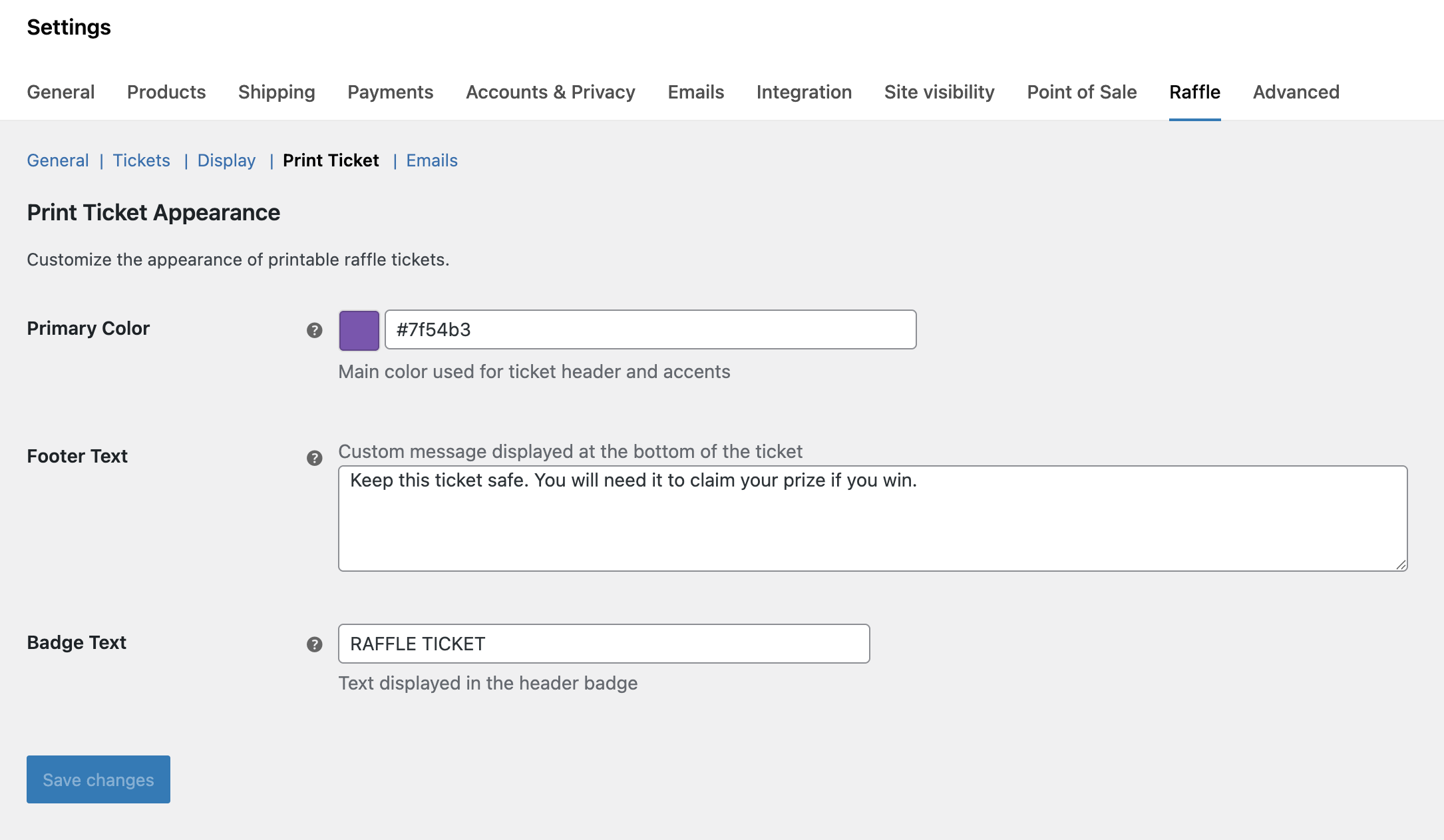 Raffle for WooCommerce Screenshot 4