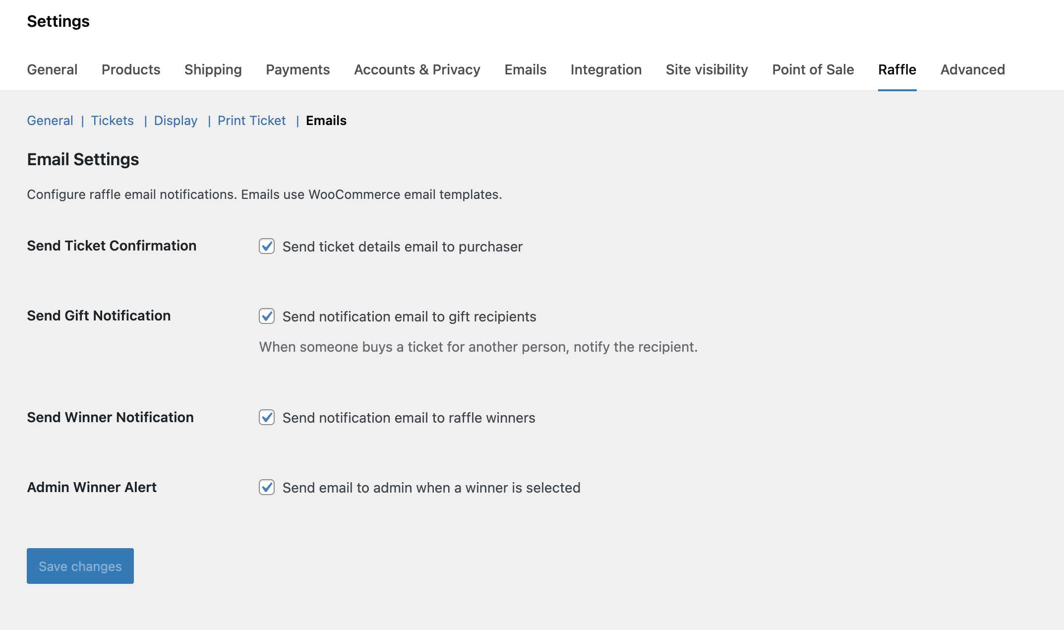Raffle for WooCommerce Screenshot 5