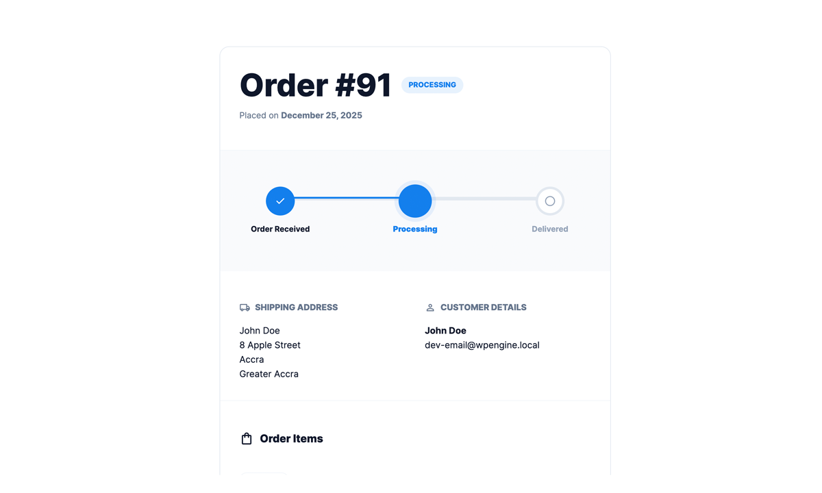 Shipment Stream View for WooCommerce Screenshot 2