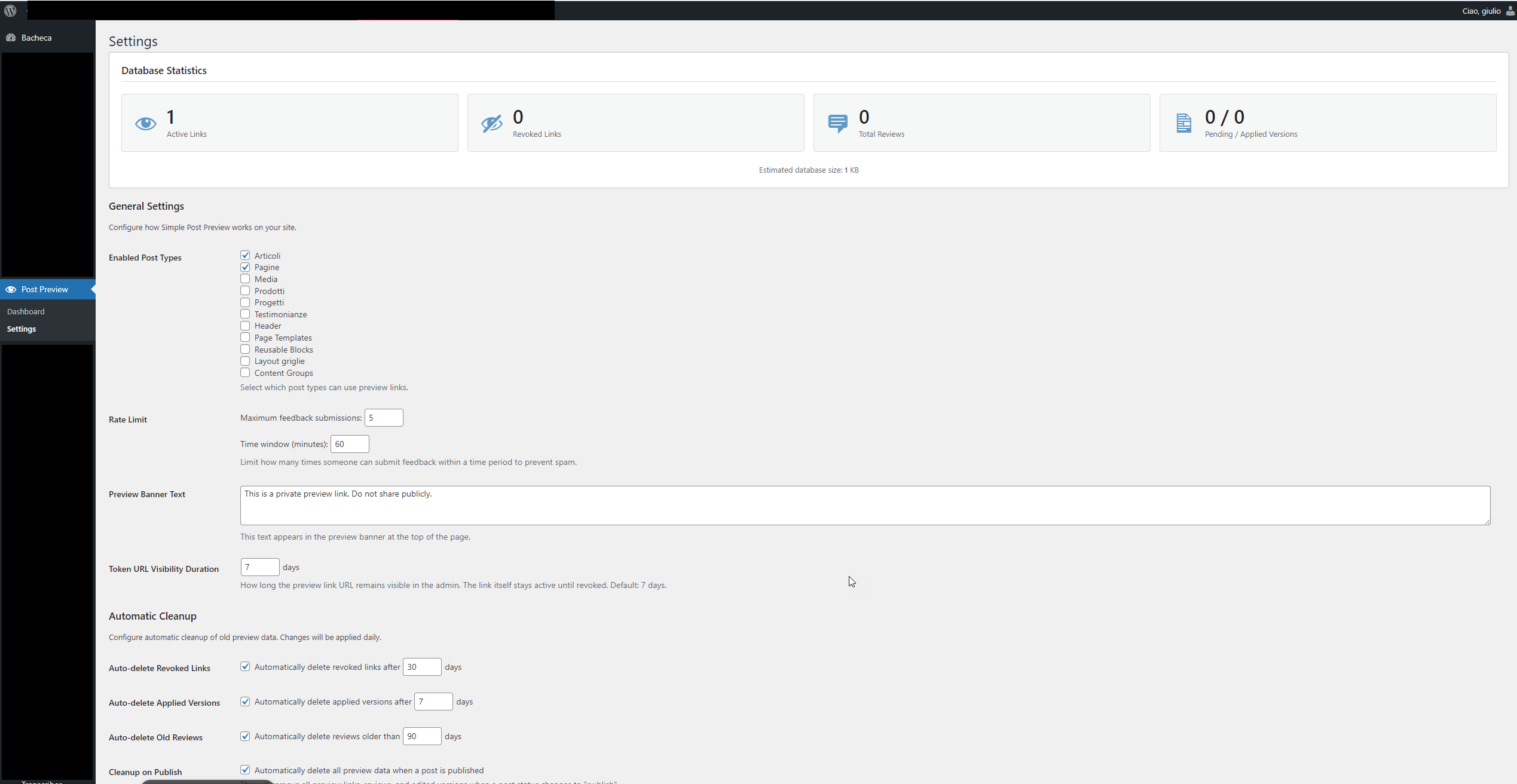 Simple Post Preview & Review Screenshot 1
