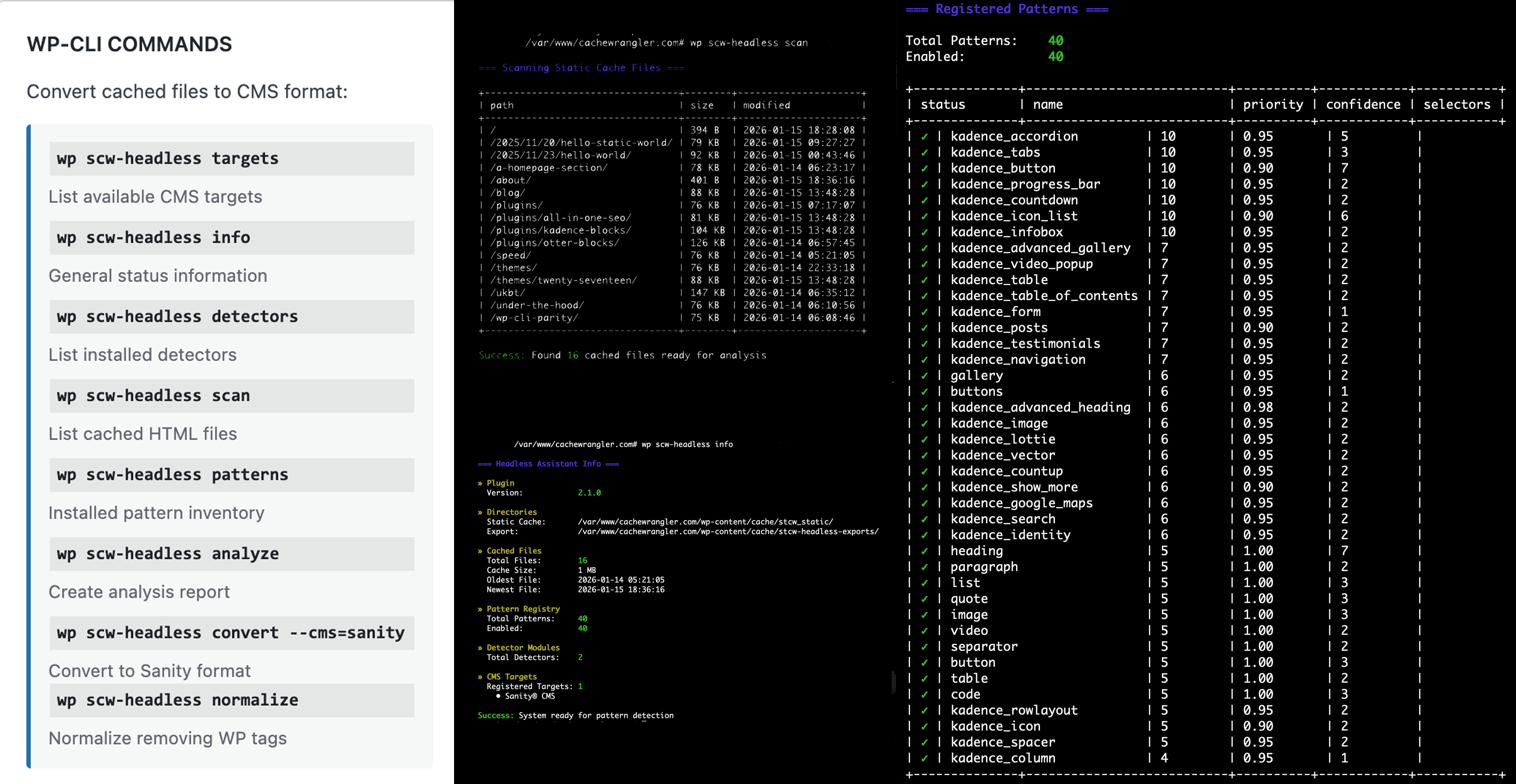 Static Cache Wrangler – Headless Assistant Screenshot 2