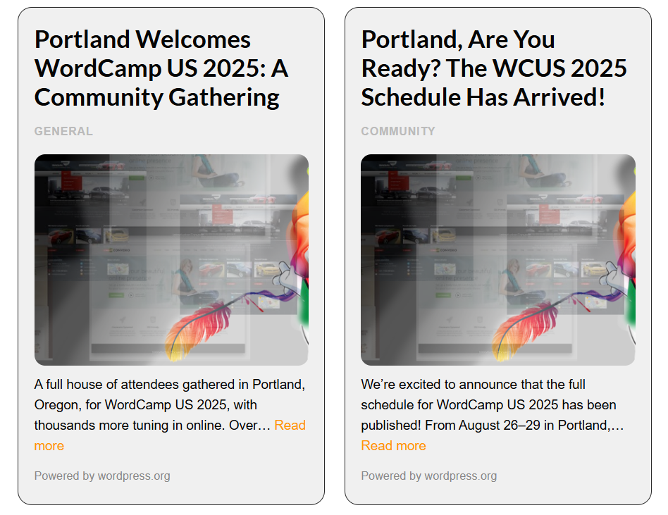STI RSS Feed Reader Screenshot 2