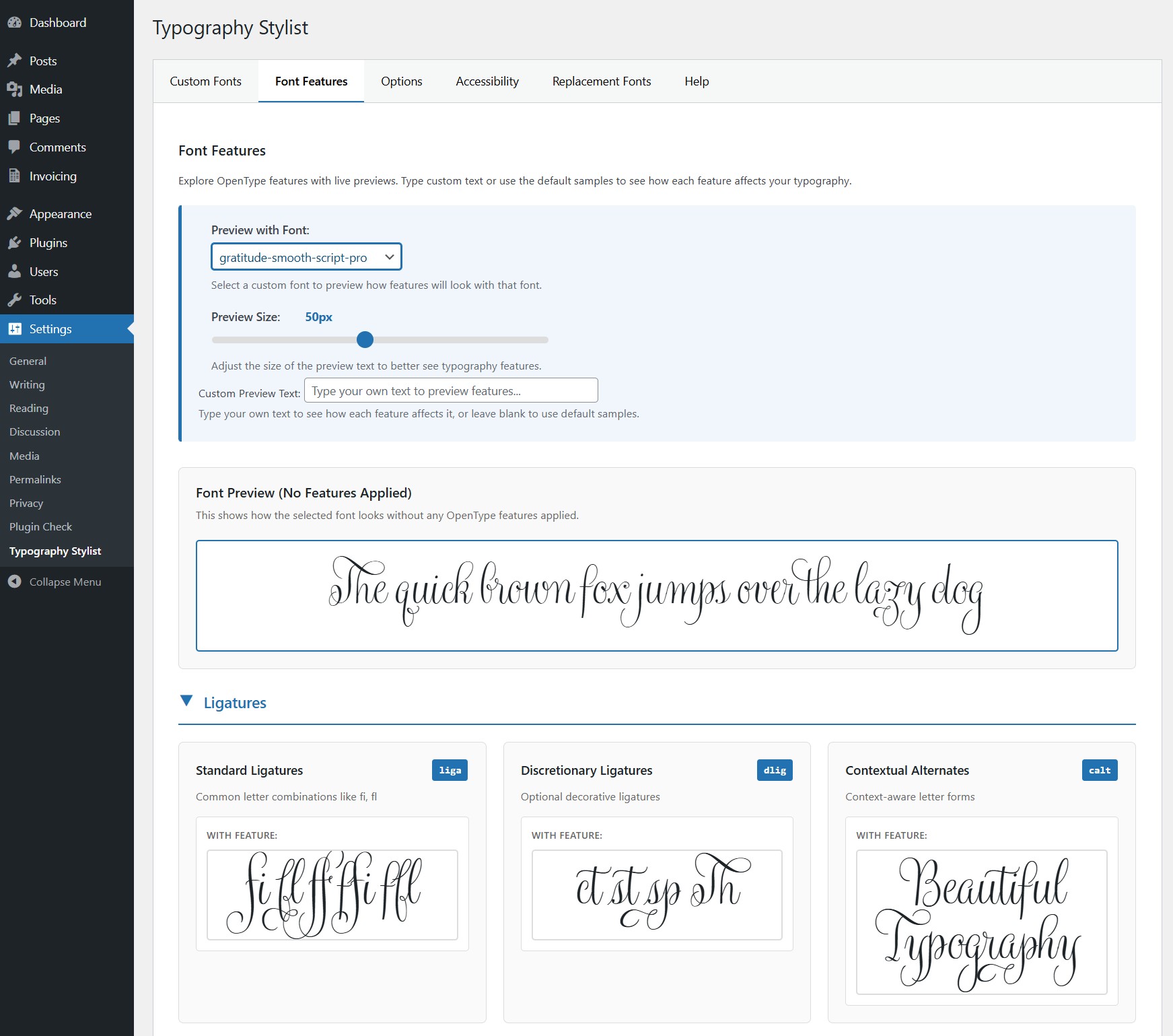 Typography Stylist Screenshot 2