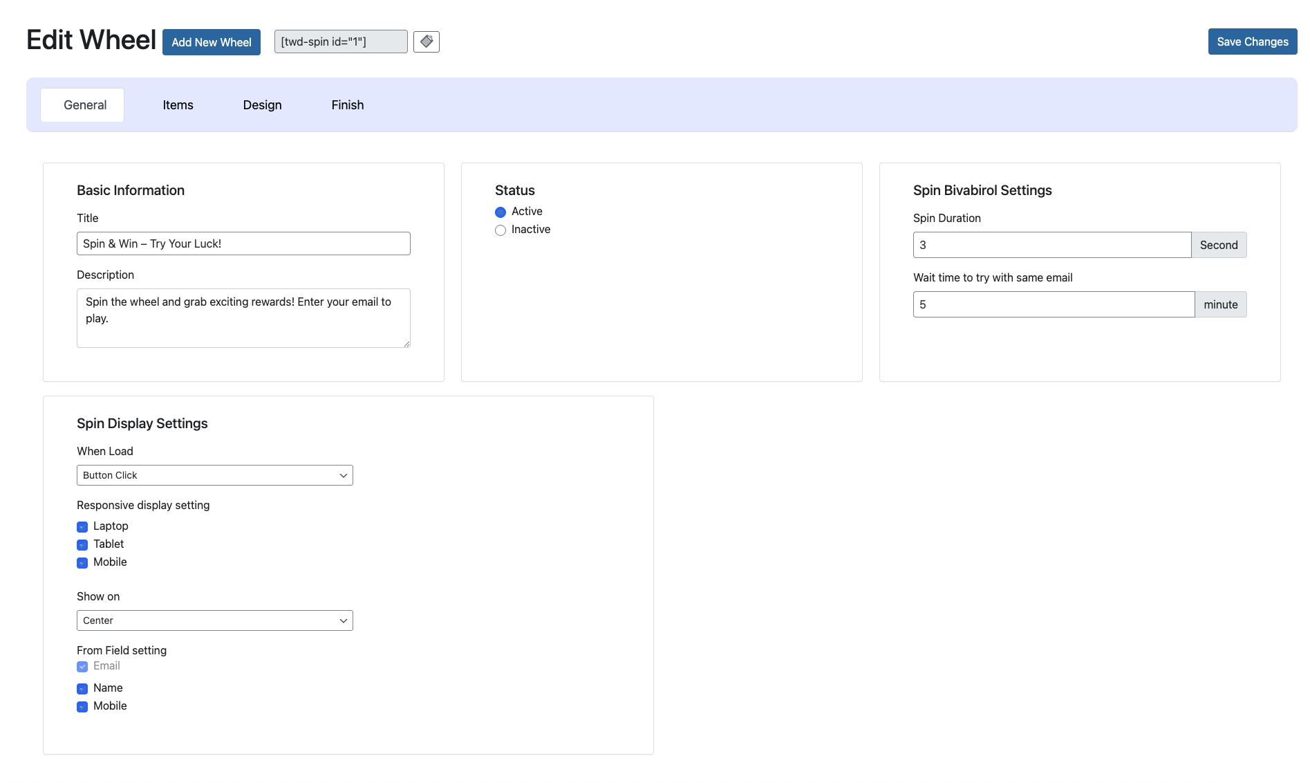 WebEquipe Spin & Win Wheel Screenshot 2