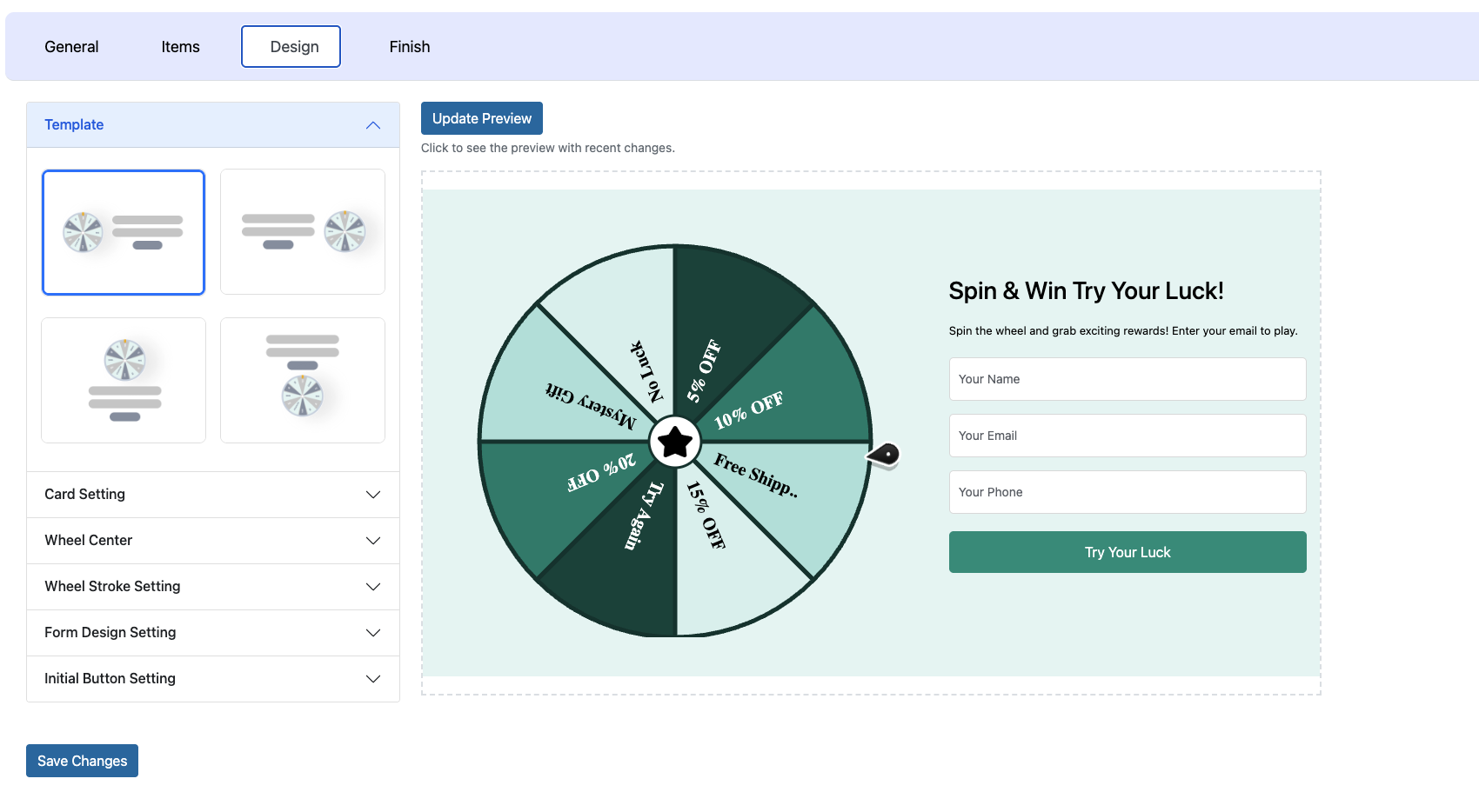 WebEquipe Spin & Win Wheel Screenshot 4