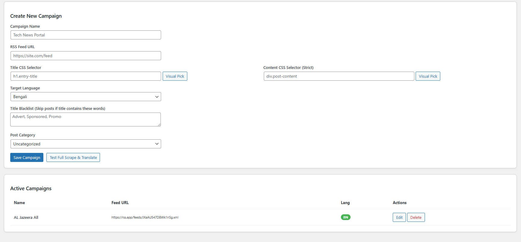 WP Automatic by CS Screenshot 2